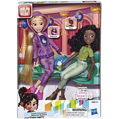 Рапунцель и Тиана в комфортных нарядах. Ральф против интернета