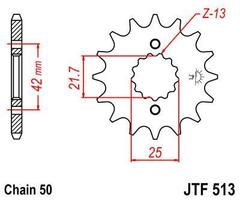 Звезда мотоциклетная JT JTF513.14