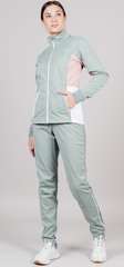 Женский элитный утеплённый лыжный костюм Nordski Pro Ice Mint/Soft Pink W