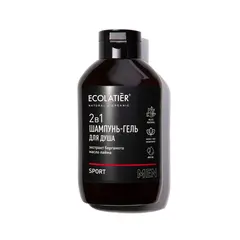 Ecolatier MAN Шампунь и гель для душа 2 в 1 Sport мужской, 400мл