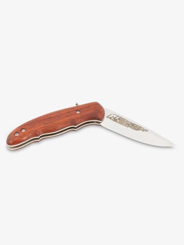 Нож «Крестовский» (сталь 95x18, стабилизированная карельская берёза)