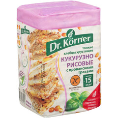 Хлебцы хрустящие Кукурузно-рисовые с прованскими травами Dr.Korner 100 гр