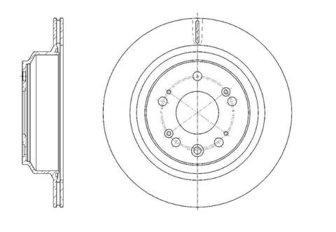 Диск тормозной вентилируемый G-brake  GR-20661