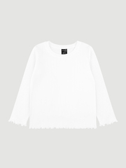 Лонгслив для девочки Mjölk White