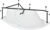 Aquanet 243001 Каркас сварной для ванны 150x90 GRACIOSA L/R (243001)