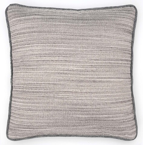 Подушка декоративная 40х40 Textil Roig Bruma серо-белая полоска с темно-серым кантом