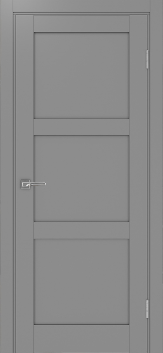 Дверь межкомнатная Оптима Порте Турин 530.111, цвет серый, экошпон, глухая