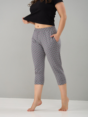 Бриджи Дв-202/кофе-цветочныйорнамент