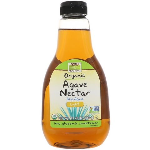 Now Foods, Real Food, нектар органической голубой агавы, легкий, 660 г (23,28 унции)