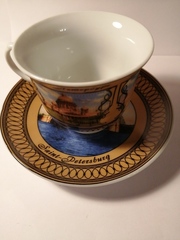 Чайная пара с видами Петербурга