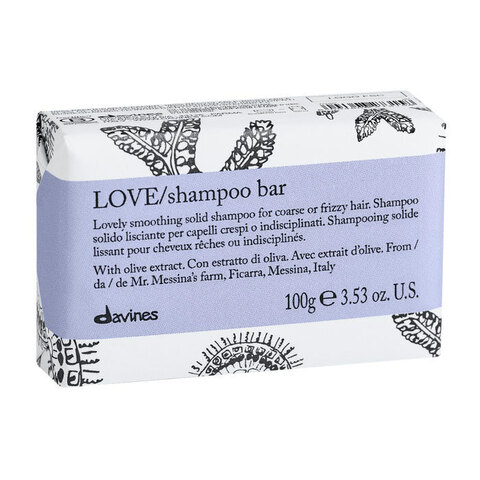 Davines LOVE Shampoo Bar - Твёрдый шампунь для разглаживания завитка