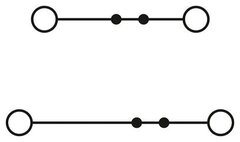 PTTBV 4 BU-Двухъярусные клеммы