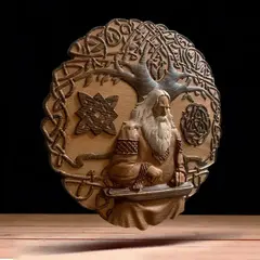 Силиконовый молд Панно-оберег Гусляр