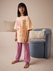 Пижама для девочки Next AC2-712, Персиковый, Розовый