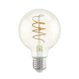 Лампа LED филаментная из стекла янтарного цвета Eglo SPIRAL LM-LED-E27 4W 260Lm 2200K G80 11722 1