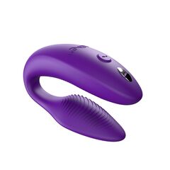 Фиолетовый U-образный вибратор для пар We-Vibe Sync 2 - 