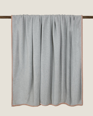 Покрывало двуспальное 220х260 Frati Home Soft Bamboo Grigio Perla серый