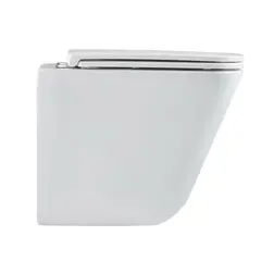 Унитаз подвесной Grossman GR-4479SQC Tornado безободковый с тонким сиденьем 490x340x385