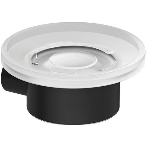 Kludi 5898539 Kludi 58 985 39 Vela R Мыльница настенная, (белое матовое стекло), черный матовый