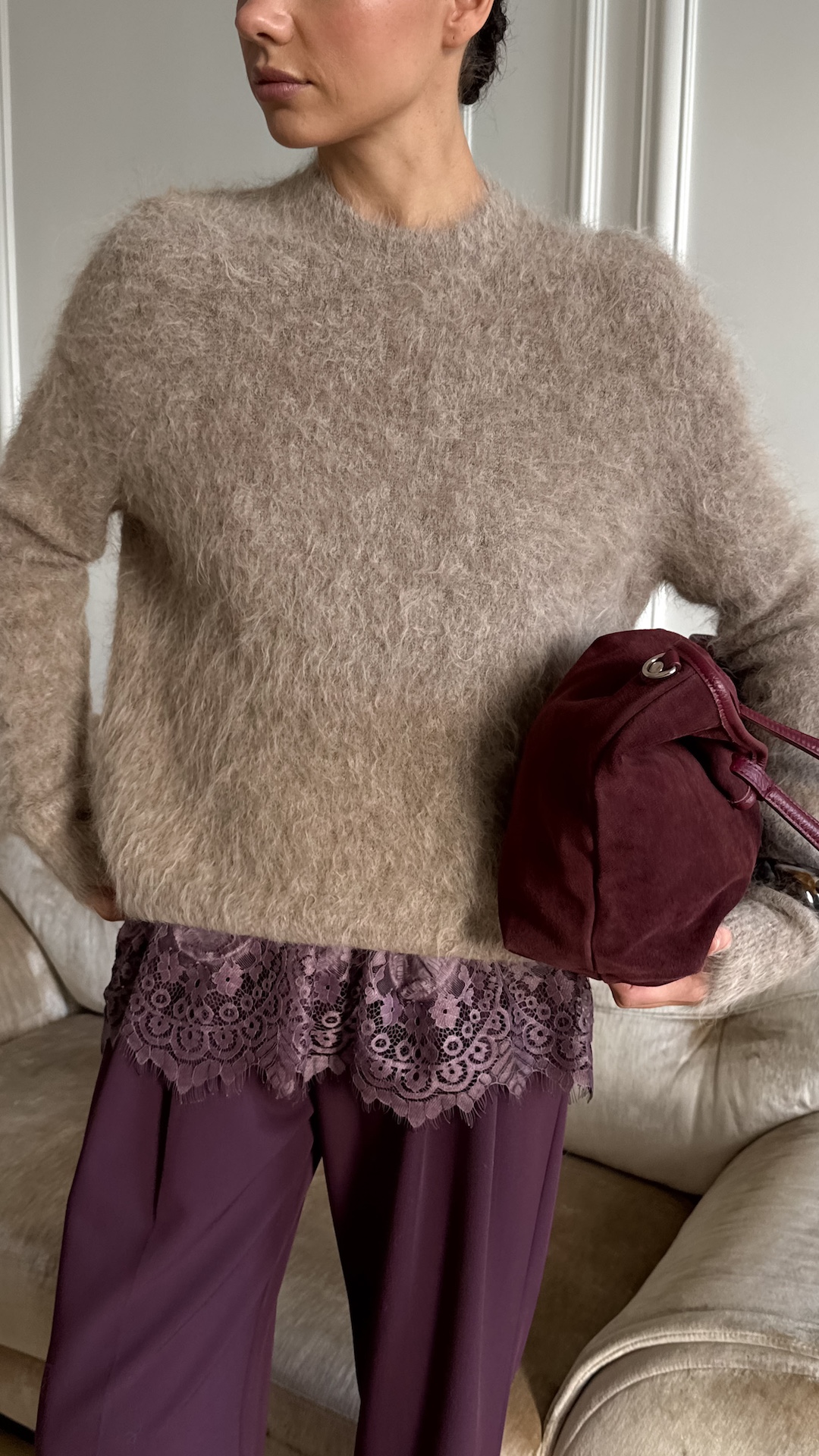 Свитер из альпаки с добавлением вискозы PREMIUM QUALITY