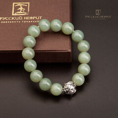 Браслет "Лотос". Цвет морской волны. 12 мм.