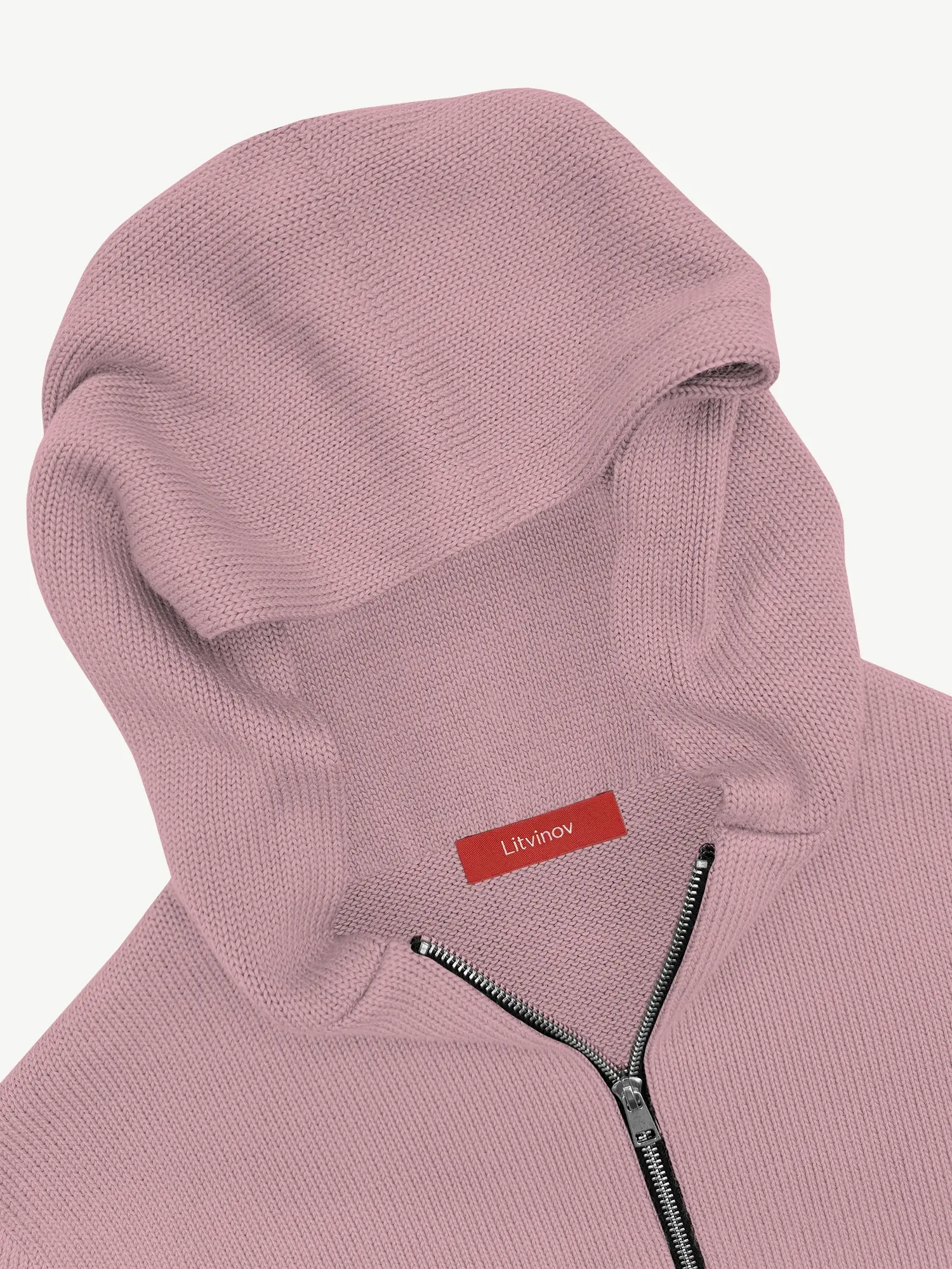 Толстовка на замке из мягкой шерсти