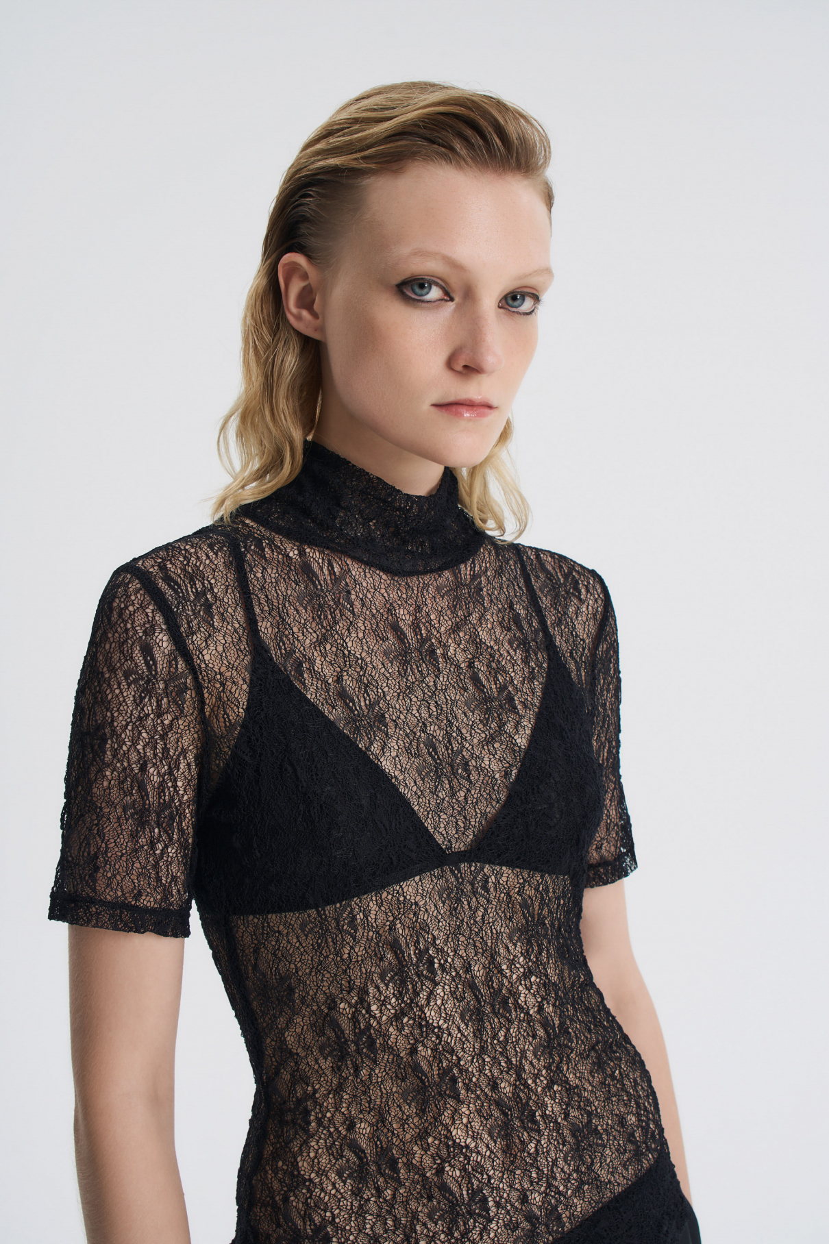 Топ из жатой сетки