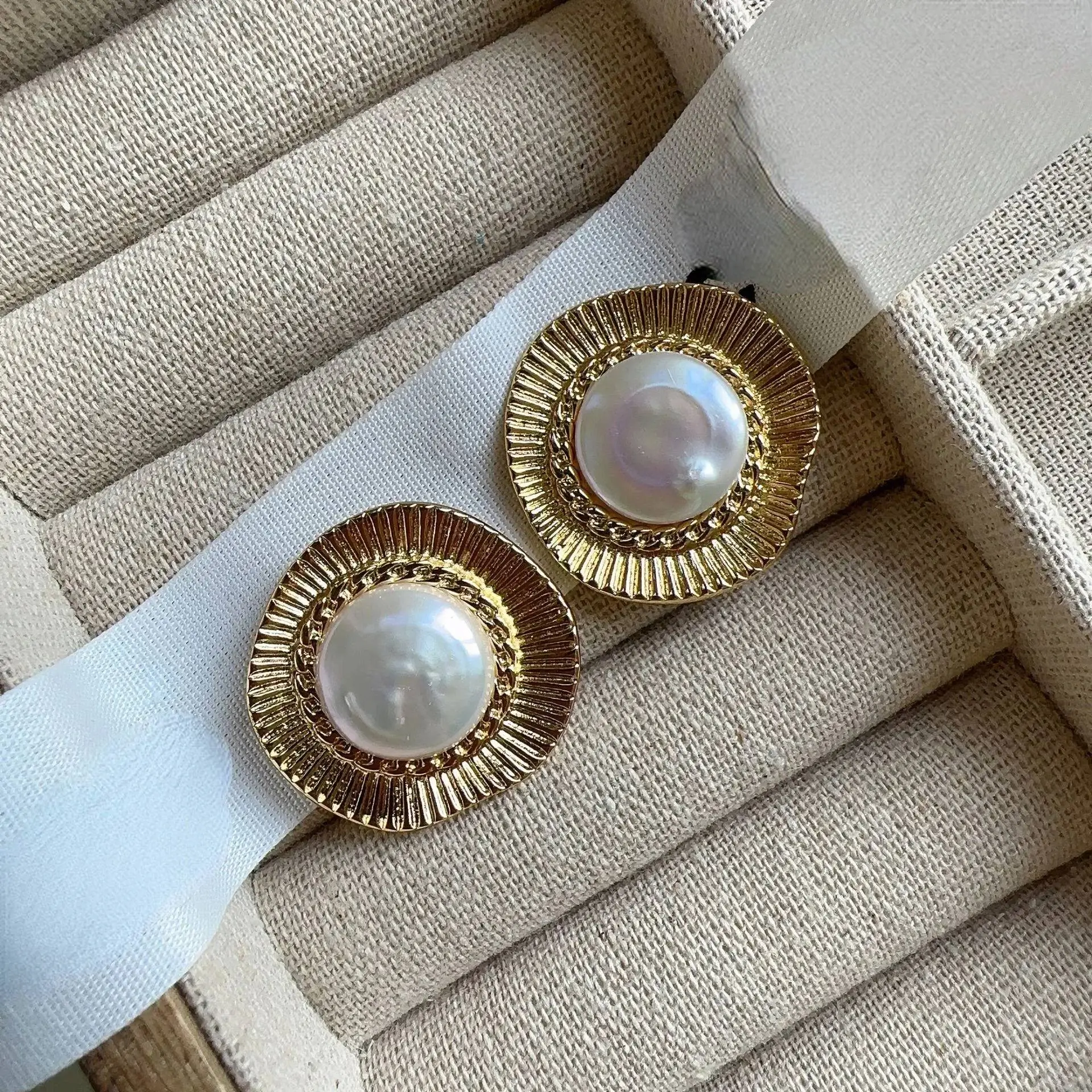 Серьги Pearl, Золотые