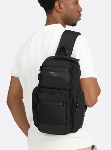 Картинка рюкзак однолямочный Ozuko 9805 Blue - 11