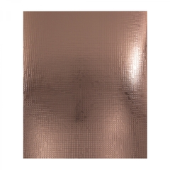 Тетрадь 48л., А5, клетка, Alingar "Gold metallic", скрепка, дизайнерский картон, тиснение "лён", блок офсет, 100% белизна