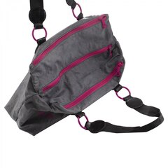 
          Сумка женская/для девочки, 240х350х140 мм, "Also Like Flowers", 2 отделения, текстиль, ручки текстиль, резинка в подарок, серый