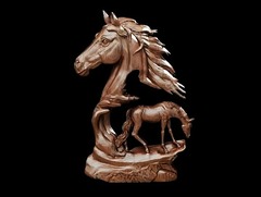 Силиконовый молд № 344 Конь малый левый