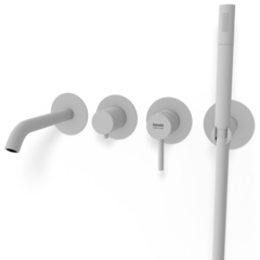 Remer X53D2PWBBO Смеситель для ванны Remer X Style X53D2PWBBO, белый матовый фото