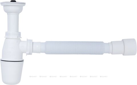 Aquanet 342064 Сифон для раковины с выпуском d40/50, белый Aquanet (342064)