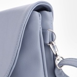 Сумка Саломея 428 гладкий серо-голубой