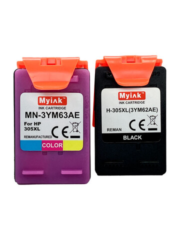 Комплект картриджей Myink 305XL (3YM62AE/3YM63AE black+color) для принтера HP DeskJet 2320/2710/2720