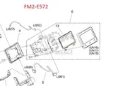 Панель управления в сборе Сanon MF451, MF453, MF455 (FM2-E572) OEM