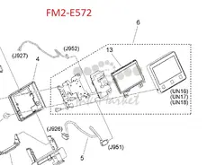 Панель управления в сборе Сanon MF451, MF453, MF455 (FM2-E572) OEM