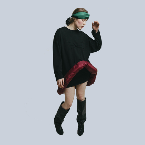 Платье Women Lifebuoy Dress Black and Wine