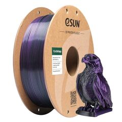 Пластик для 3D-печати eSUN PLA-Silk Magic, 1,75 мм, 1 кг, чёрный/фиолетовый, PLA-SKMG175B-BZ1P1