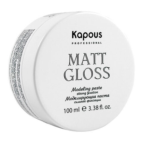 Kapous Matt Gloss Modeling Paste Strong - Моделирующая паста для волос сильной фиксации