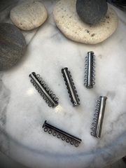 Многоуровневый магнитный замок - gunmetal - 8 колец - 39мм