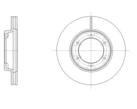 Диск тормозной вентилируемый G-brake  GR-20846