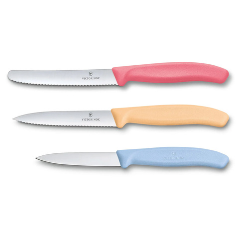 Набор Victorinox Swiss Classic Trend Colors Paring Knife Set из 3-х ножей (6.7116.34L1) | Wenger-Victorinox.Ru