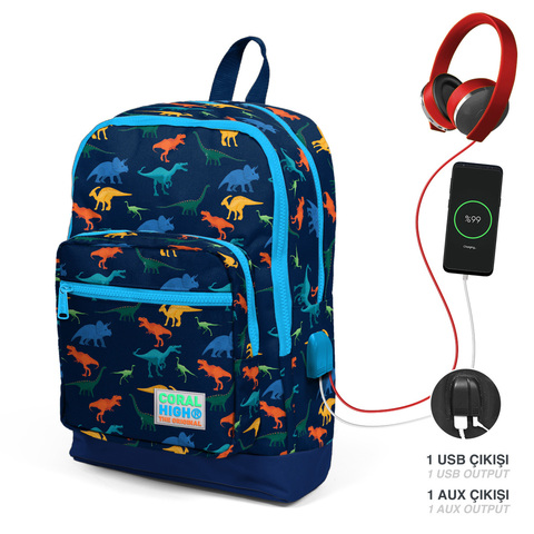 Çanta \ Bag \ Рюкзак CORAL HIGH SIRT ÇANTA(USB+AUX SOKETLİ) 23289