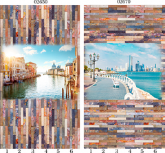 Панель ПВХ фотопечать 3D Panda Каскад 2700х250 мм