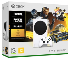 Игровая консоль Xbox Series S All Digital 512 ГБ + Fortnite + Rocket League + FallGuys bundle EU