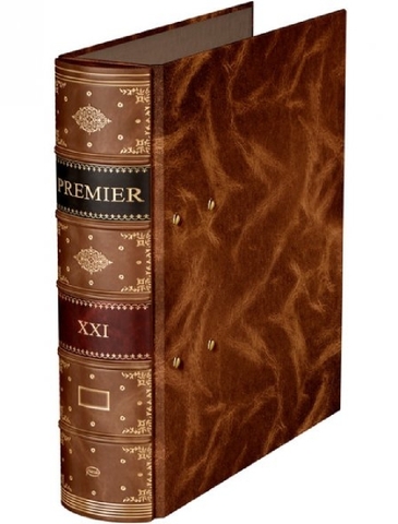 Папка-реестр EC Premier Brown кожа