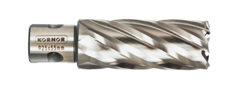 Сверло корончатое KORNOR HSS (длина 55мм)