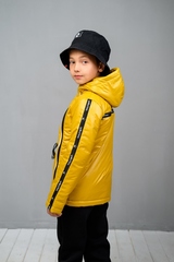 Куртка-анорак для мальчика горчица